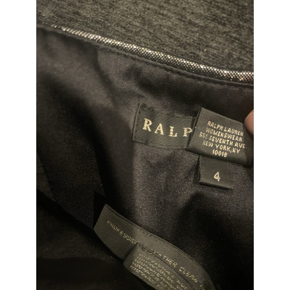 Ralph Lauren Black Label Suede Leather Bustier Corset Strapless Top Metallic 4 S - Picture 7 of 12